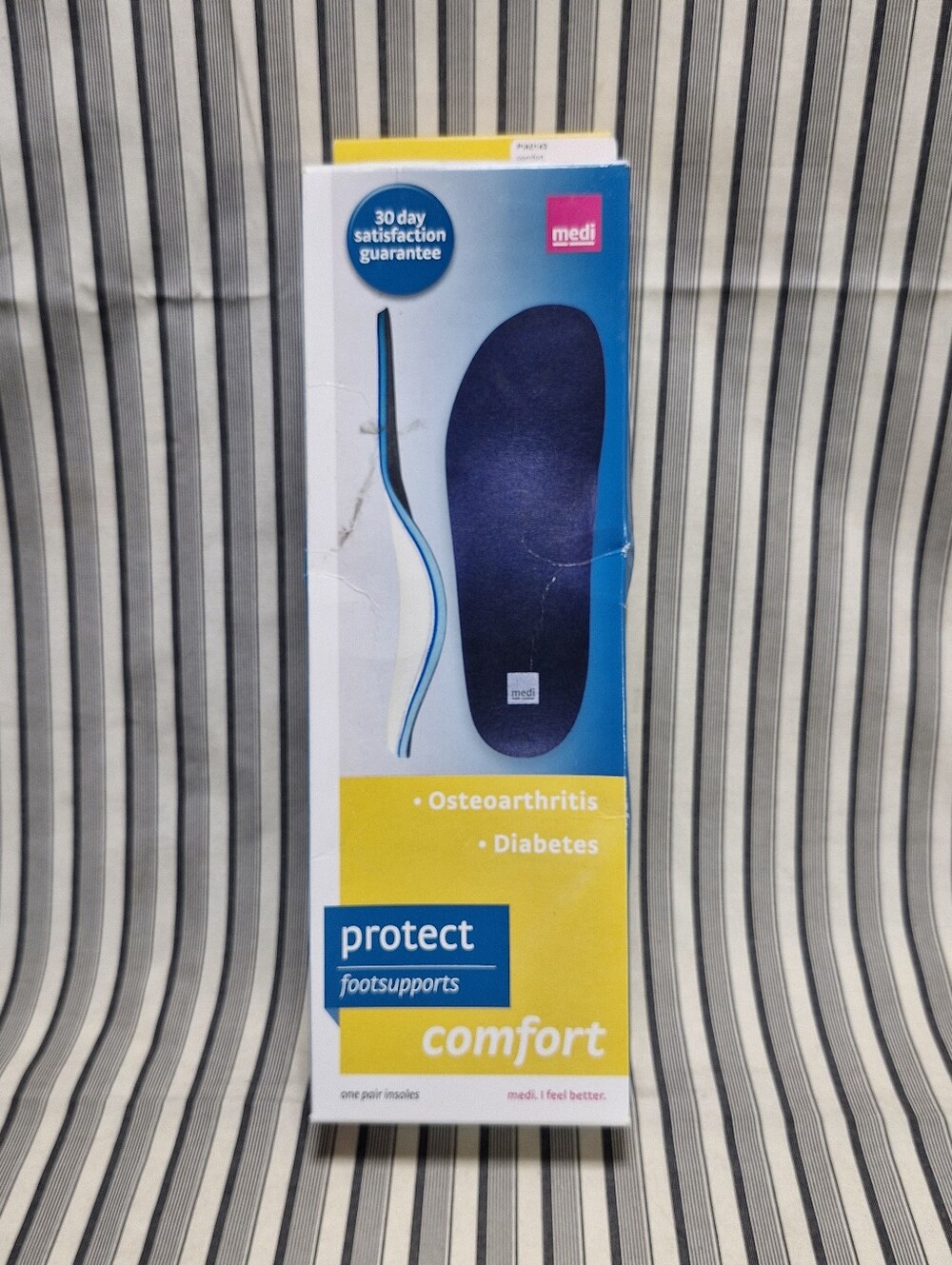 Medi Protect Comfort Foot Supports Insoles Size 43/44 Men 9-10.5 Women 12-12.5